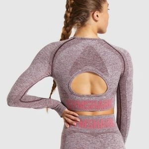 Gymshark flex sport long sleeve crop top